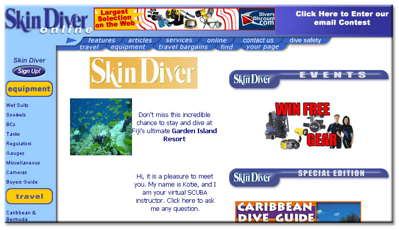 Kanoi asp site diving magazine